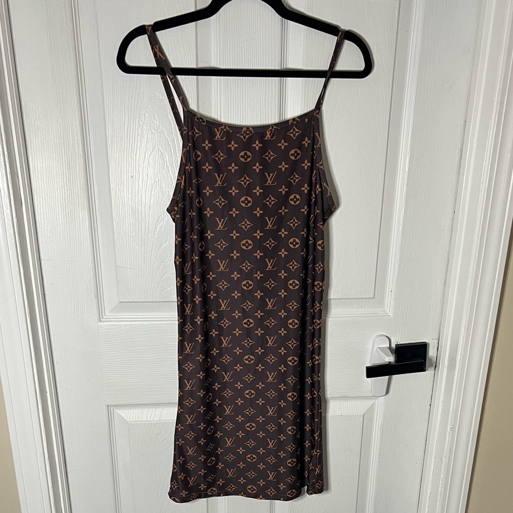 Louis Vuitton Brown Monogram Mini Dress